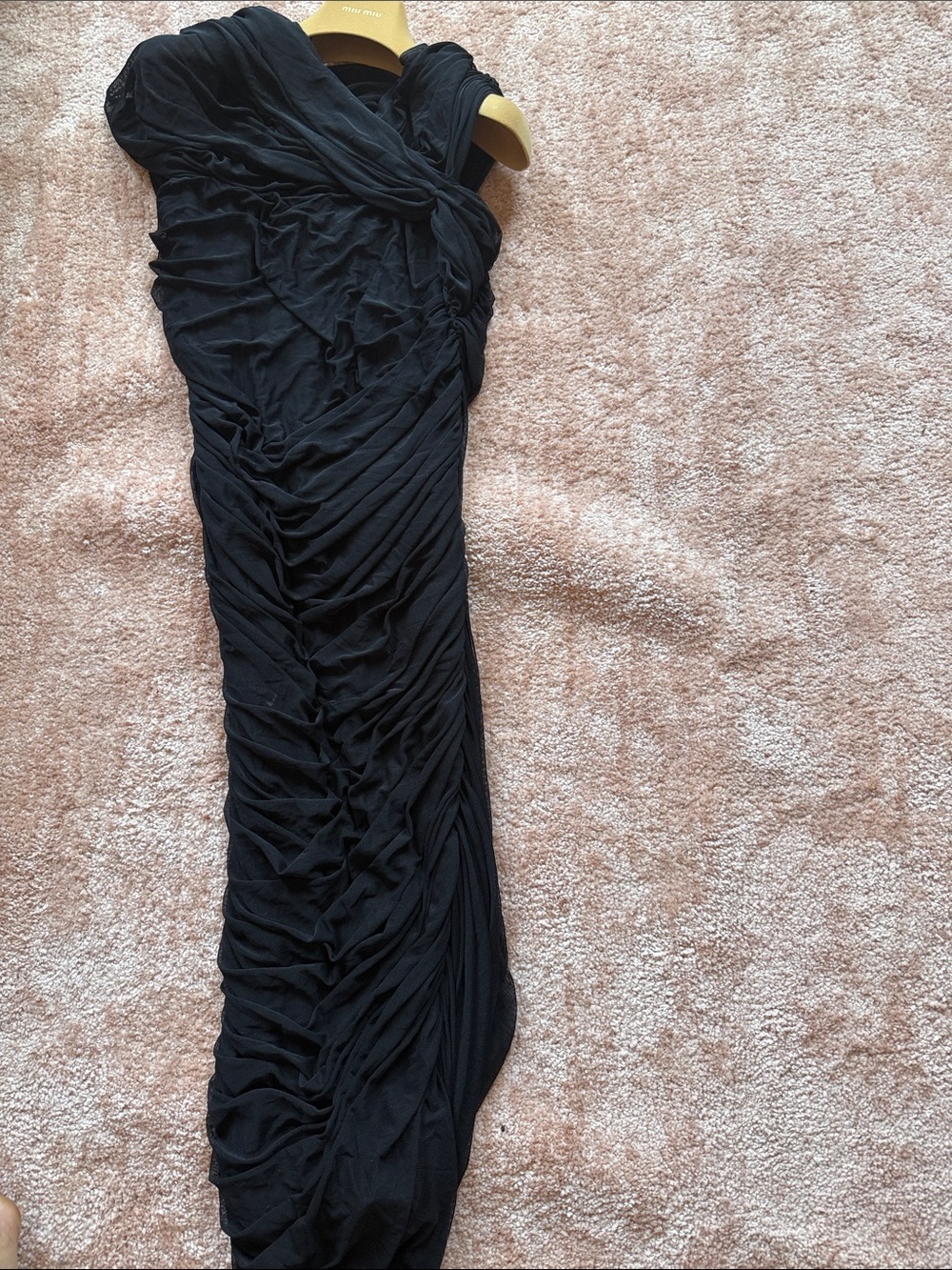 ♥️ NEW Serena Williams  Black Ruched Evening Dress - Picture 2 of 4